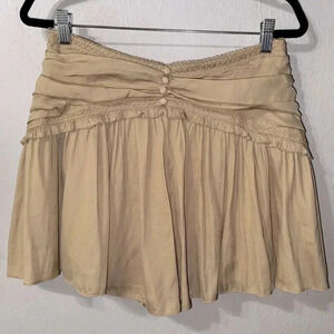 *NWT* DO+BE Tan, Flowy Bohemian Skort Size Large